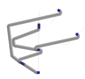 Algorithmic Design of Kinematic Trees Based on CSC Dubins Planning for Link Shapes